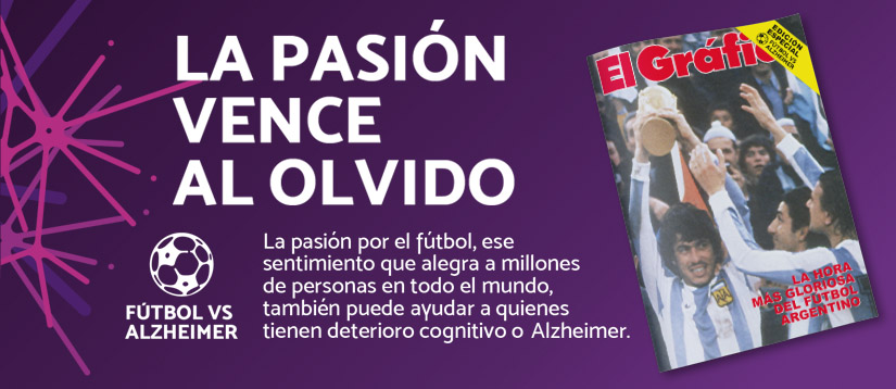 Fútbol vs. Alzheimer es una iniciativa de A.L.M.A Asociación Lucha contra el Mal de Alzheimer y Alteraciones Semejantes junto a la revista El Gráfico