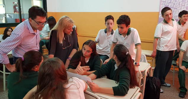 Gracias a la gestión de la Profesora de Catequesis Sra. Claudia Douve, se concretó este encuentro 