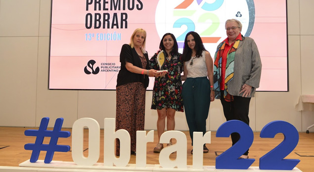 El 15 de diciembre de 2022 se realizó la entrega de los Premios Obrar, en su 13ª Edición 2022, organizada por el Consejo Publicitario Argentino.