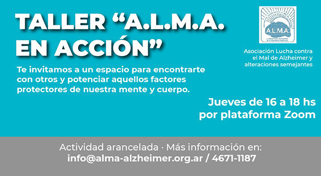  Taller virtual "A.L.M.A. en acción"